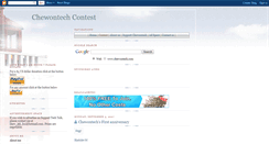 Desktop Screenshot of contests.chewontech.com